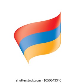 Armenia flag, vector illustration