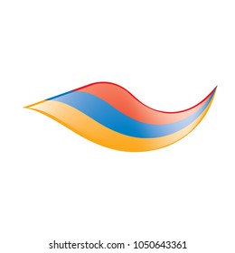 Armenia flag, vector illustration