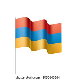 Armenia flag, vector illustration
