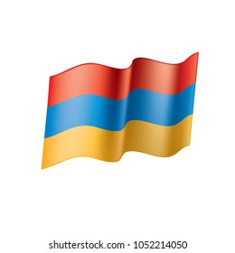 Armenia flag, vector illustration
