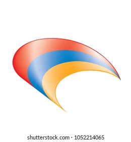 Armenia flag, vector illustration