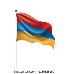 Armenia flag, vector illustration