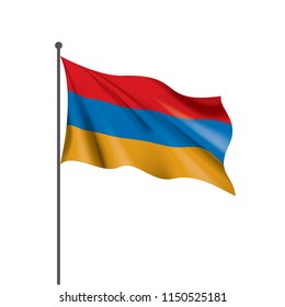 Armenia flag, vector illustration