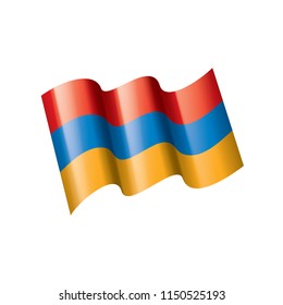 Armenia flag, vector illustration