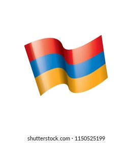 Armenia flag, vector illustration