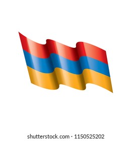 Armenia flag, vector illustration