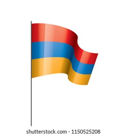 Armenia flag, vector illustration