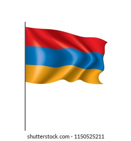 Armenia flag, vector illustration