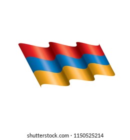 Armenia flag, vector illustration