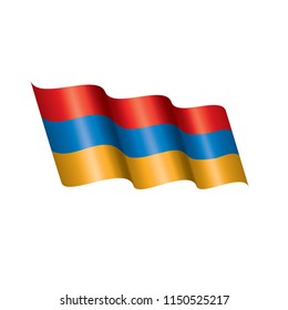 Armenia flag, vector illustration