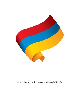 Armenia flag, vector illustration