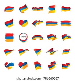 Armenia flag, vector illustration