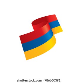 Armenia flag, vector illustration