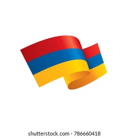 Armenia flag, vector illustration
