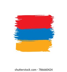 Armenia flag, vector illustration