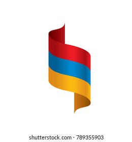 Armenia flag, vector illustration