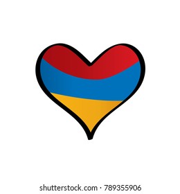 Armenia flag, vector illustration