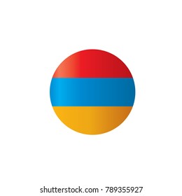 Armenia flag, vector illustration