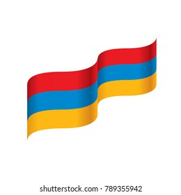 Armenia flag, vector illustration