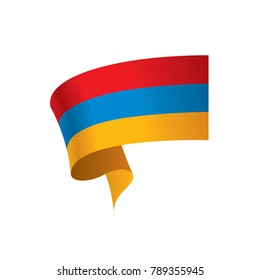 Armenia flag, vector illustration