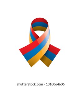 Armenia flag, vector illustration on a white background