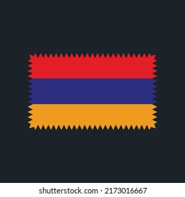armenische Flagge Vektor. Nationalflagge
