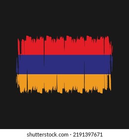 Vector de bandera de Armenia. Bandera nacional