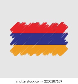 Vector de bandera de Armenia. Bandera nacional