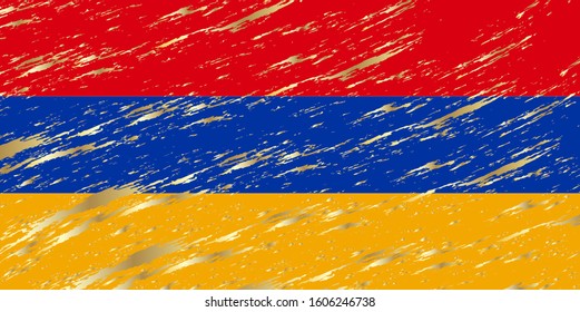 Armenia flag, flag worn, flag state symbol, patriotism, independence.