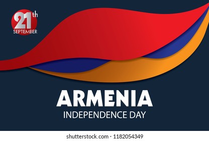 Armenia happy independence day. suitable for any print.