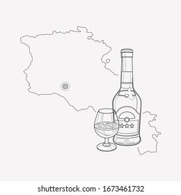 Armenia icon line element. Vector illustration of armenia icon line isolated on clean background for your web mobile app logo design.