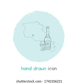 Armenia icon line element. Vector illustration of armenia icon line isolated on clean background for your web mobile app logo design.