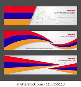 Armenia independence day abstract background design banner and flyer, postcard, landscape, celebration vector illustration