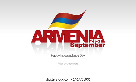 Armenia Independence Day flag logo icon banner