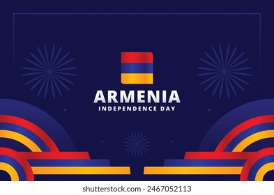 Armenia Día de la Independencia Ilustración de diseño de Vector
