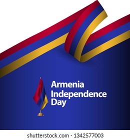 Armenia Independence Day Vector Template Design Illustration