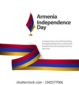 Armenia Independence Day Vector Template Design Illustration