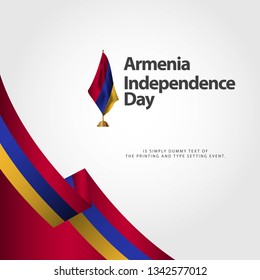 Armenia Independence Day Vector Template Design Illustration