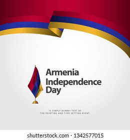 Armenia Independence Day Vector Template Design Illustration
