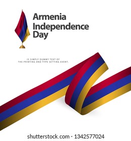 Armenia Independence Day Vector Template Design Illustration