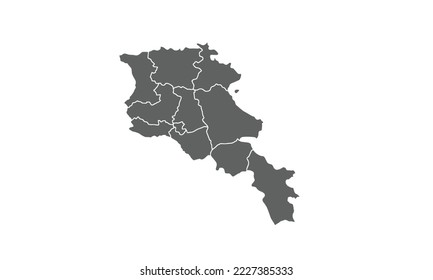 Armenia isolated on white background.