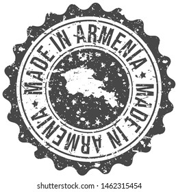 Armenia Made In Map. Travel Stamp Icon. Product Design Badge. Export Seal.