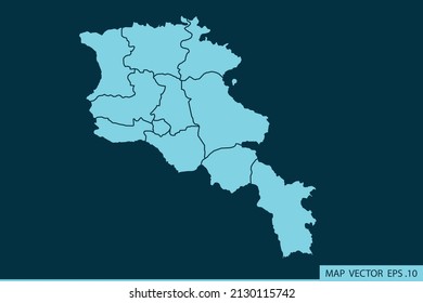 Armenia map ,Abstract mash line and point scales on dark background for your web site design map logo, app, ui ,Travel. Vector illustration eps 10.