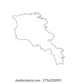 Armenien Karte bündelt Umriss Vektordesign