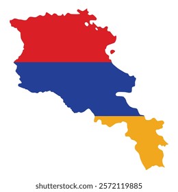 Armenia Map Flag design illustration free editable for design template of Europe Country material