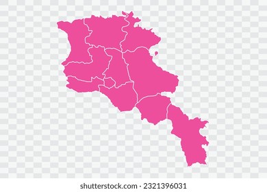 Armenia Map Fuscia Color Background quality files png