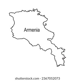 Armenische Karte Symbol Vektorgrafik Symbol Design