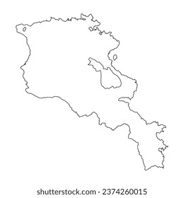 diseño de ilustraciones vectoriales de iconos de mapa de armenia