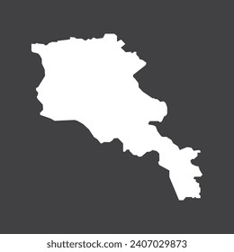 diseño de la ilustración de la ilustración del icono de mapa armenia 