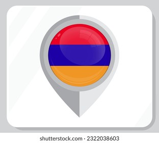 Icono de ubicación de mapa de Armenia